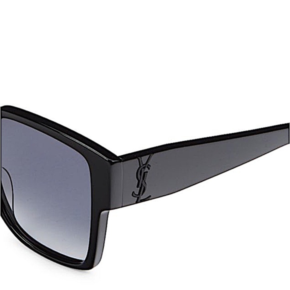 SAINT LAURENT 55MM Oversized Square Sunglasses black - Picture 9 of 12